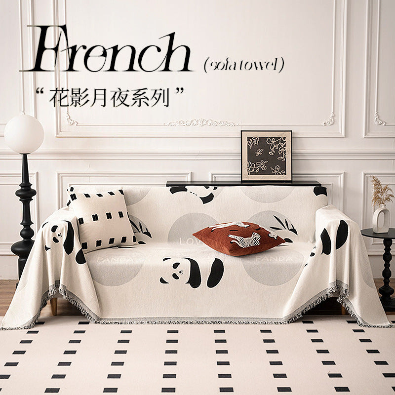 Artistic Geometric Pattern Throw Blanket — product view 3