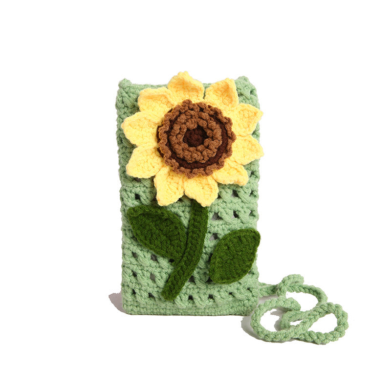 Floral Crocheted Phone Bag — product view 7