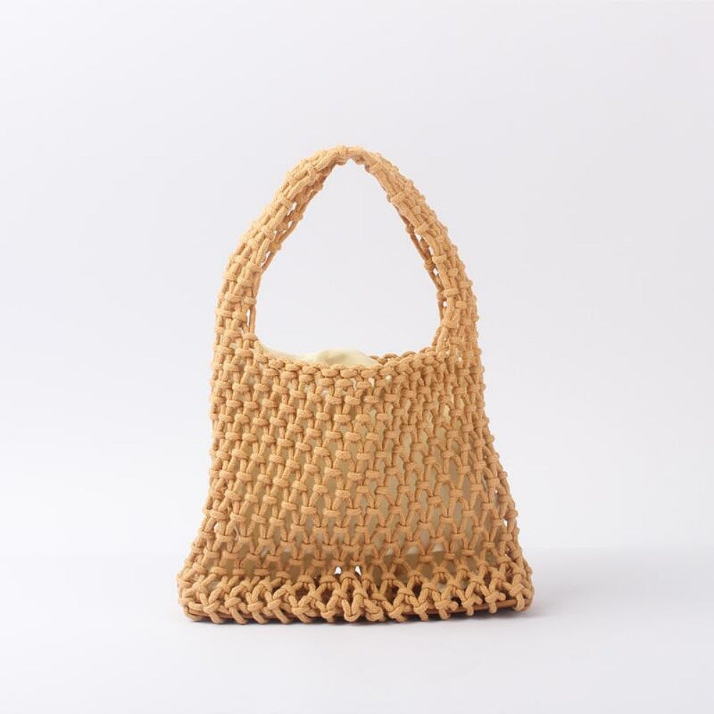 Handwoven Tote Bag Made of Natural Material LoungeYard — product view 2