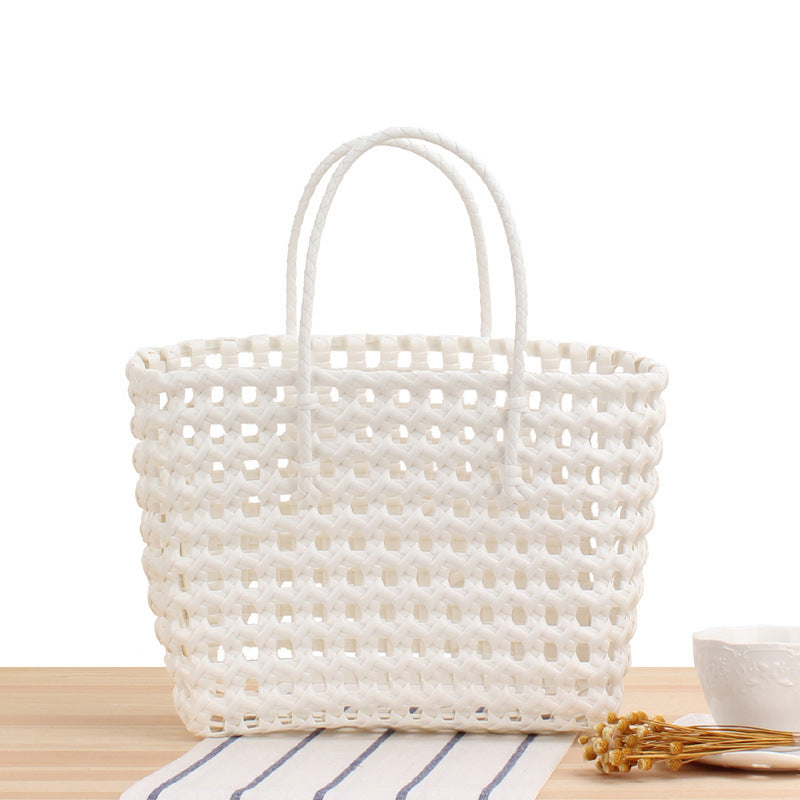 Handcrafted basket bag with unique structural design LoungeYard — product view 1