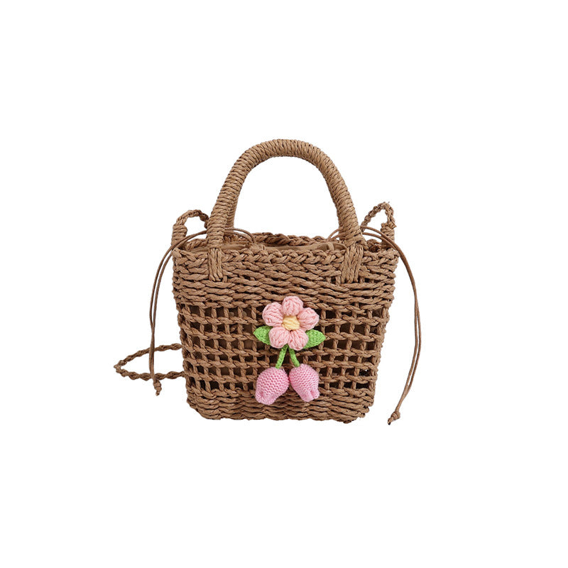 Handcrafted Crochet Floral Tote — product view 6