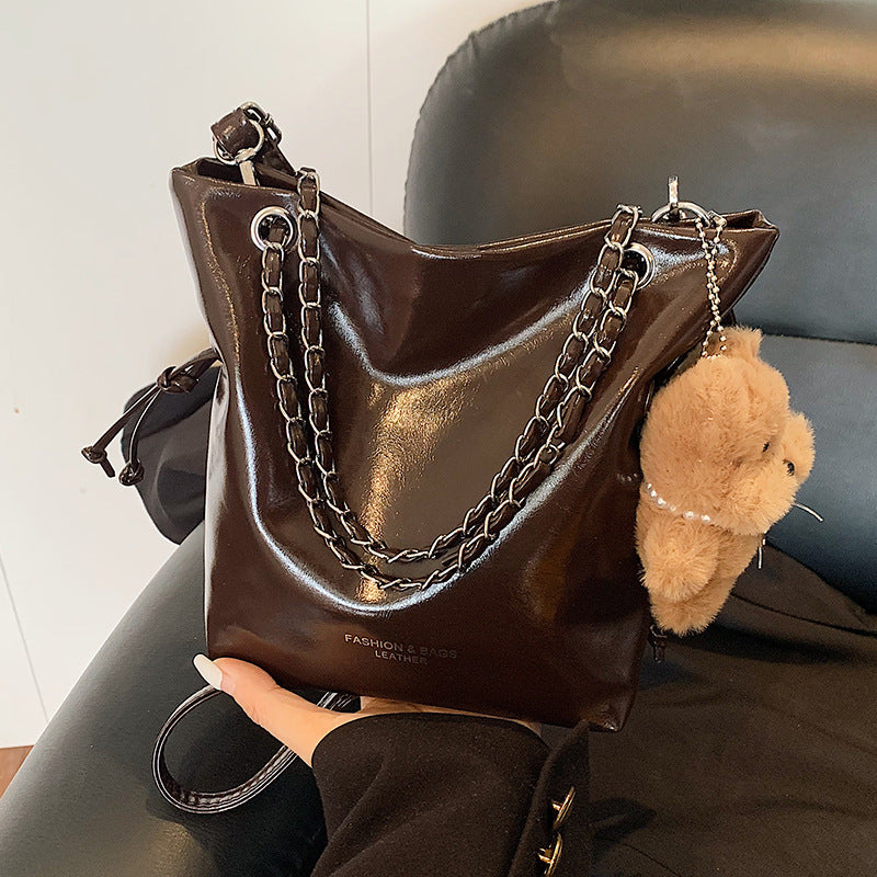 Modern Leather Crossbody Bag — product view 1
