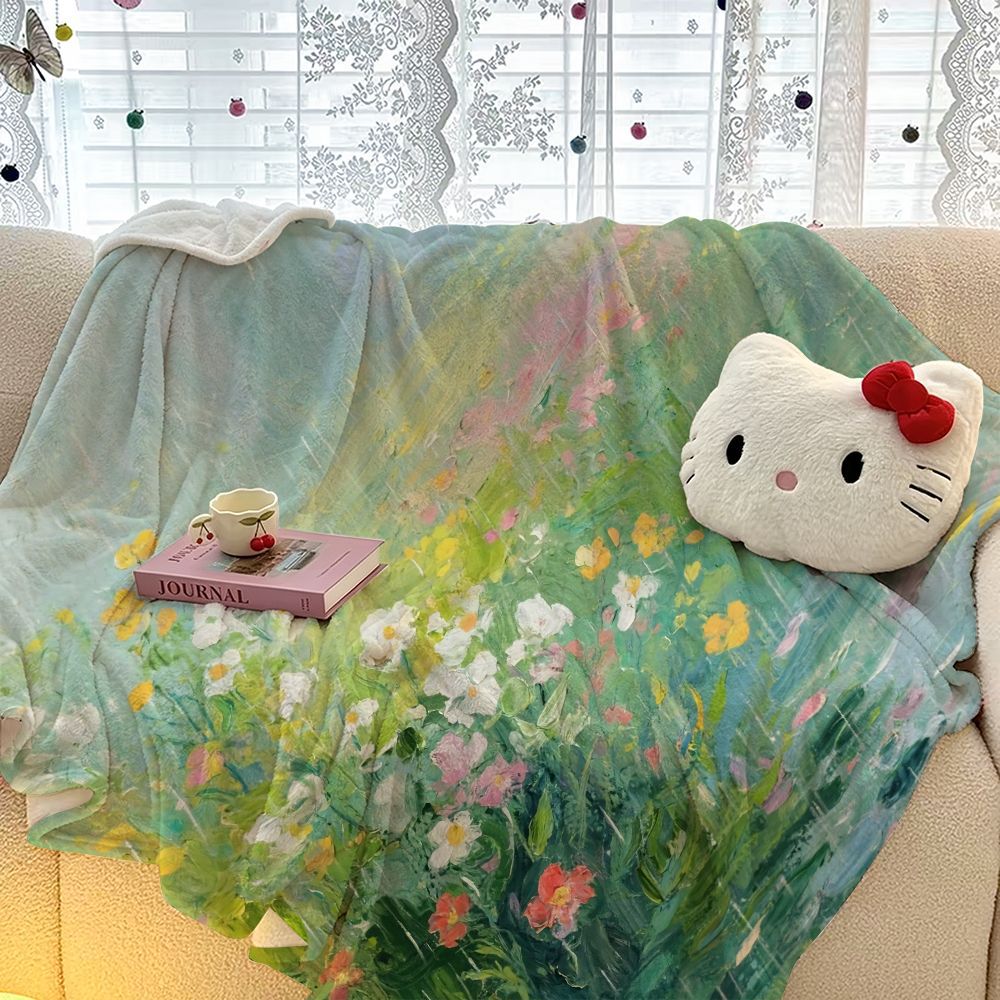 Soft Floral Throw Blanket — product view 1