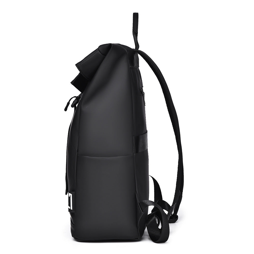 Modern Waterproof Roll-Top Backpack LoungeYard — product view 3