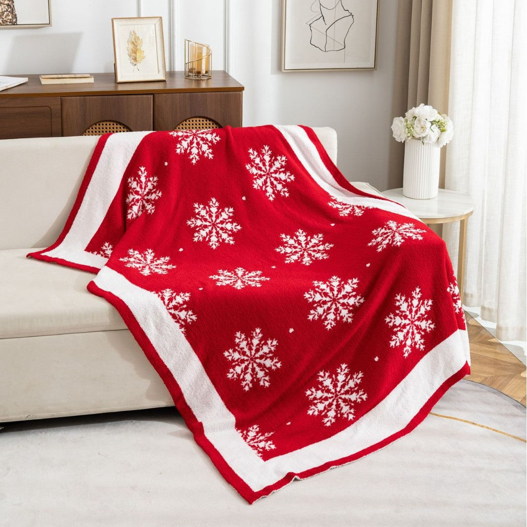 Cozy Holiday Snowflake Throw Blanket — product view 2