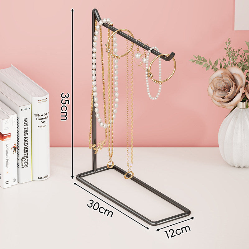 Metal T-Bar Jewelry Display Stand Pair — product view 2