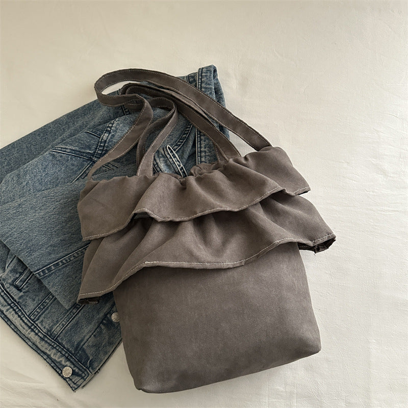 Chic Ruffled Tote Bag LoungeYard — product view 6