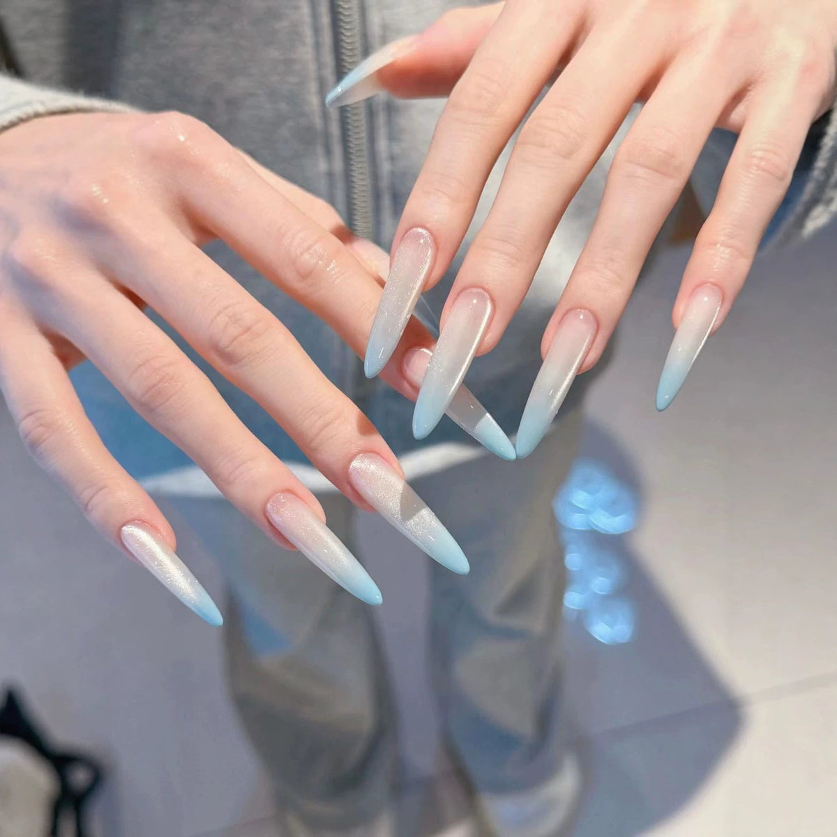 Long Gradient Acrylic Nail Extensions — product view 3