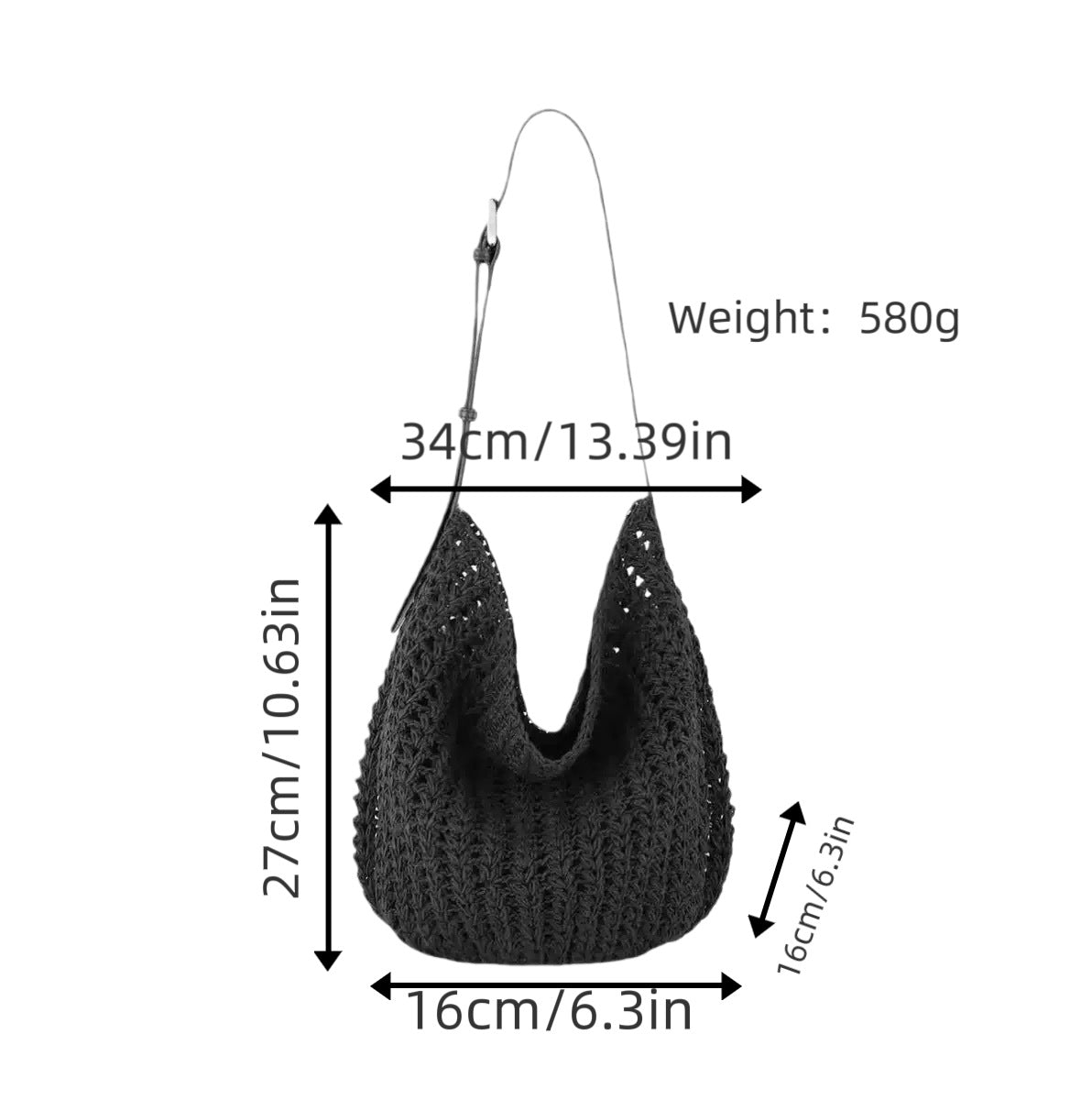 Hand-knotted shoulder bag LoungeYard — product view 5