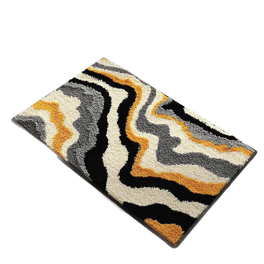 Soft Textured Abstract Pattern Bath Mat — product view 2