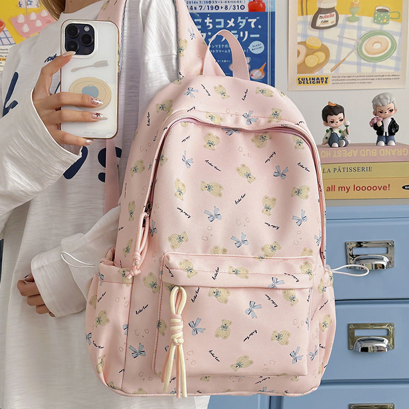 Cute Teddy Bear-Themed Backpack LoungeYard — product view 3