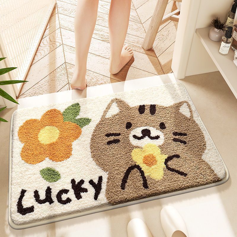 Pet-Themed Soft Plush Bath Mat Bowlift — product view 5