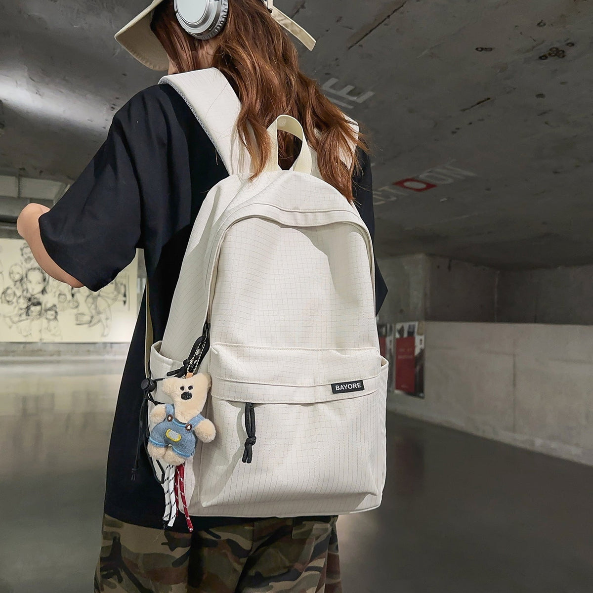 Casual Backpack with Multiple Pockets LoungeYard — product view 2