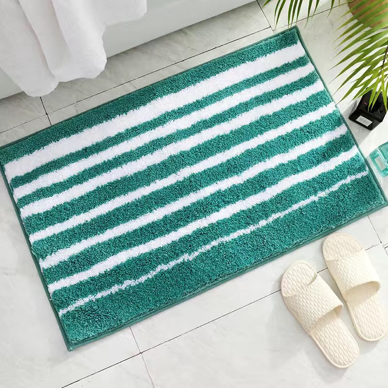 Luxurious Striped Plush Bath Mat — product view 6