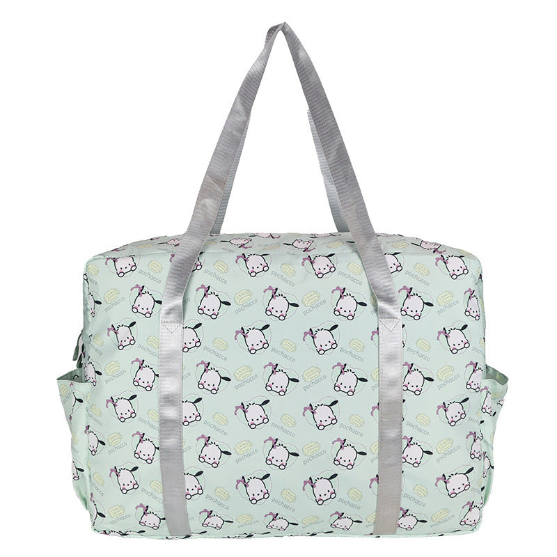 Playful Patterned Overnight Tote Bag LoungeYard — product view 2