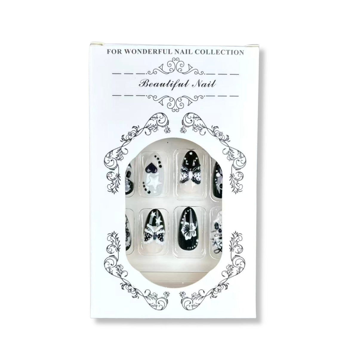 Artistic Press-On Nail Art Set with Creative Designs — product view 4