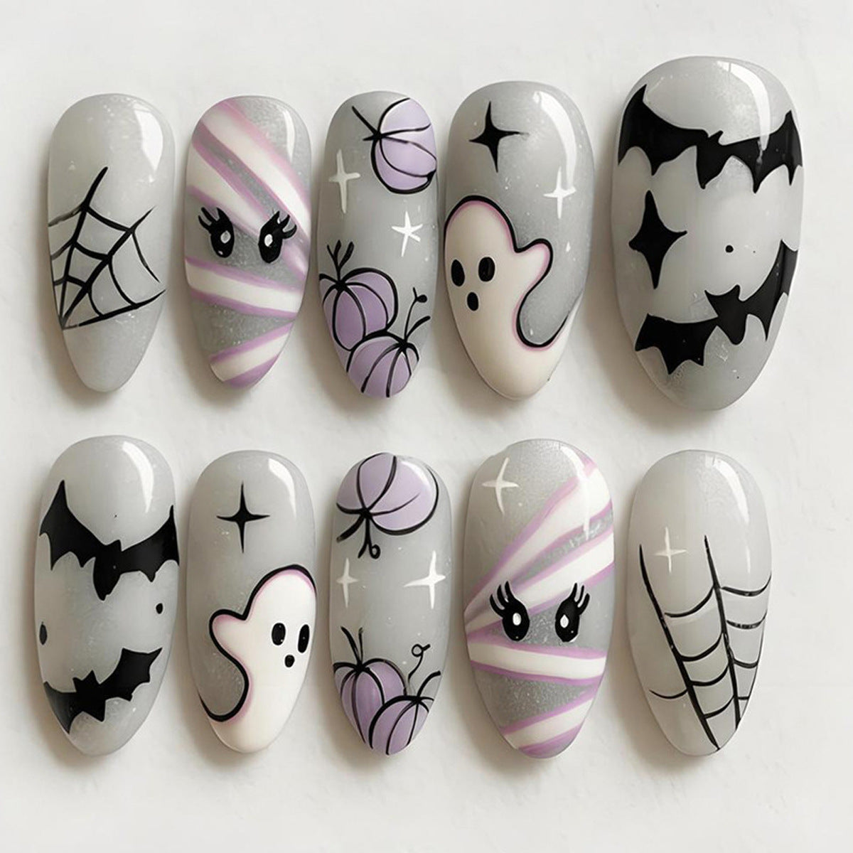 Halloween-Themed Press-On Nail Art Kit — product view 2