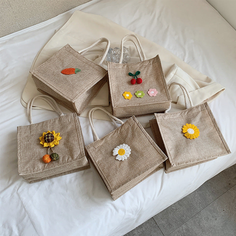 Decorative Floral Accent Handbag — product view 3