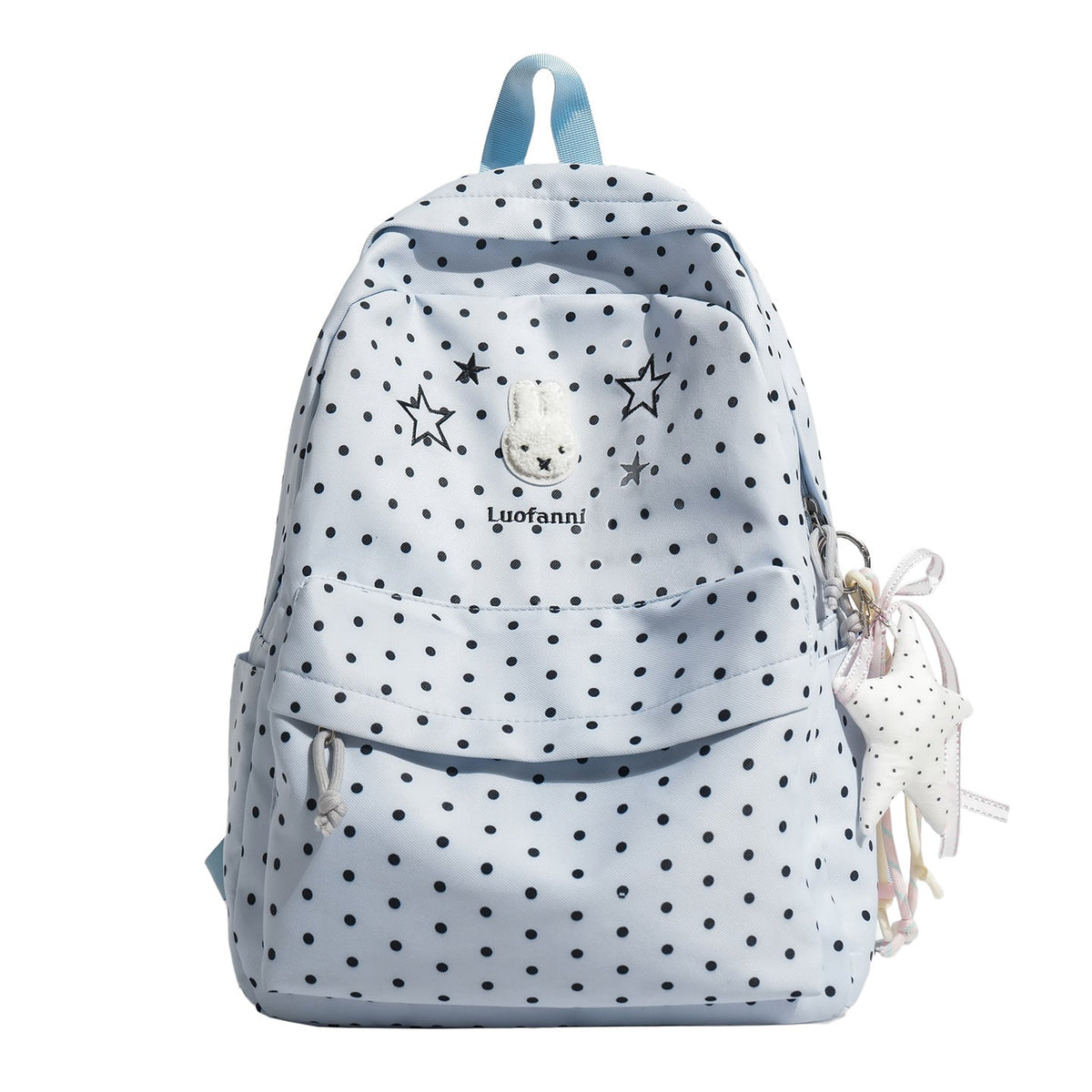 Polka Dot Backpack with Cute Character Accents LoungeYard — product view 5