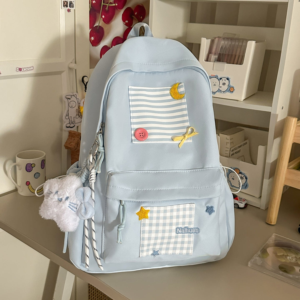 Cute Decorative School Backpack LoungeYard — product view 7