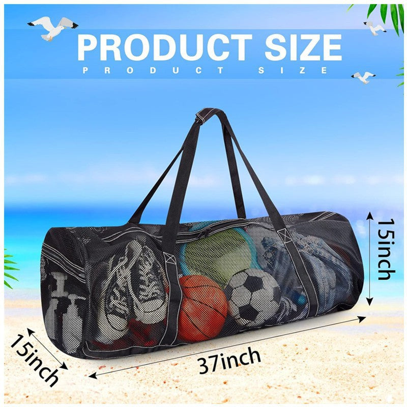 Extra-Large Mesh Sports Equipment Carry Bag LoungeYard — product view 3