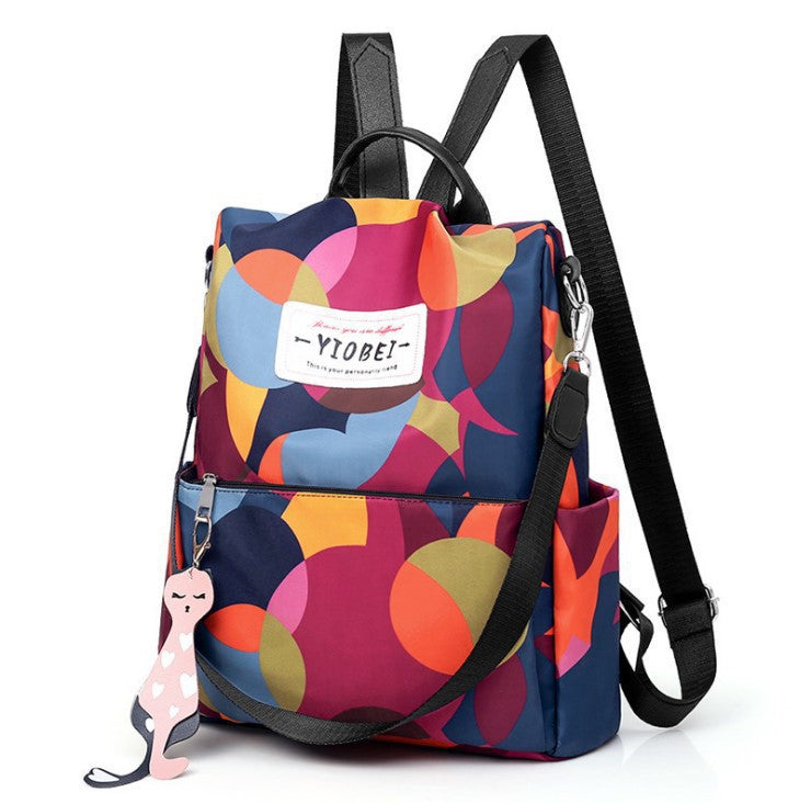 Colorful Geometric Pattern Backpack LoungeYard — product view 7