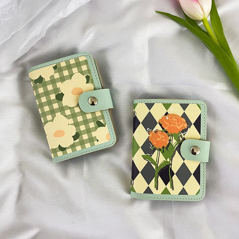 Floral Print Zippered Cardholder LoungeYard — product view 1