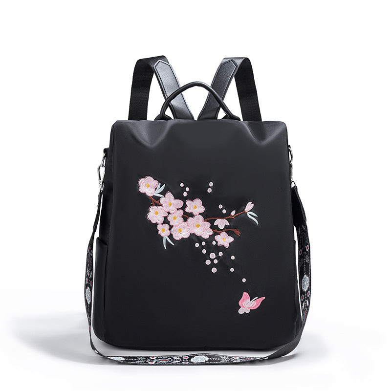 Embroidered Floral Backpack LoungeYard — product view 2