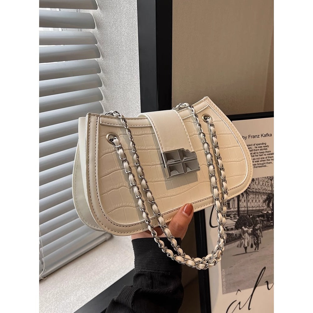 Crocodile-Embossed Evening Handbag LoungeYard — product view 2