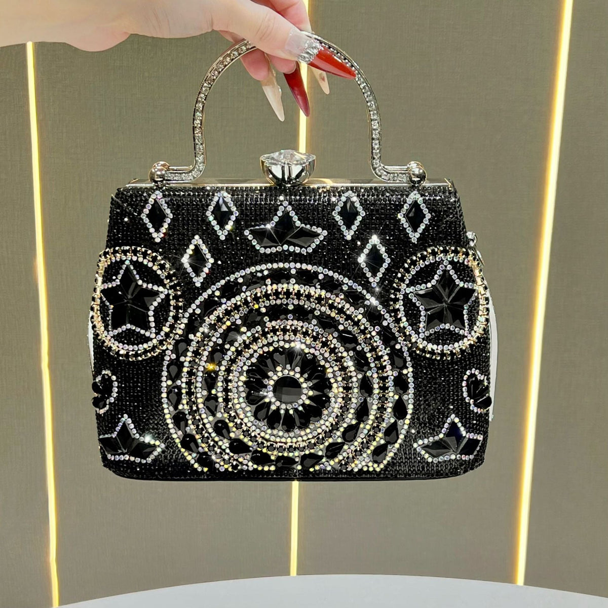Crystal Embellished Evening Clutch — product view 7