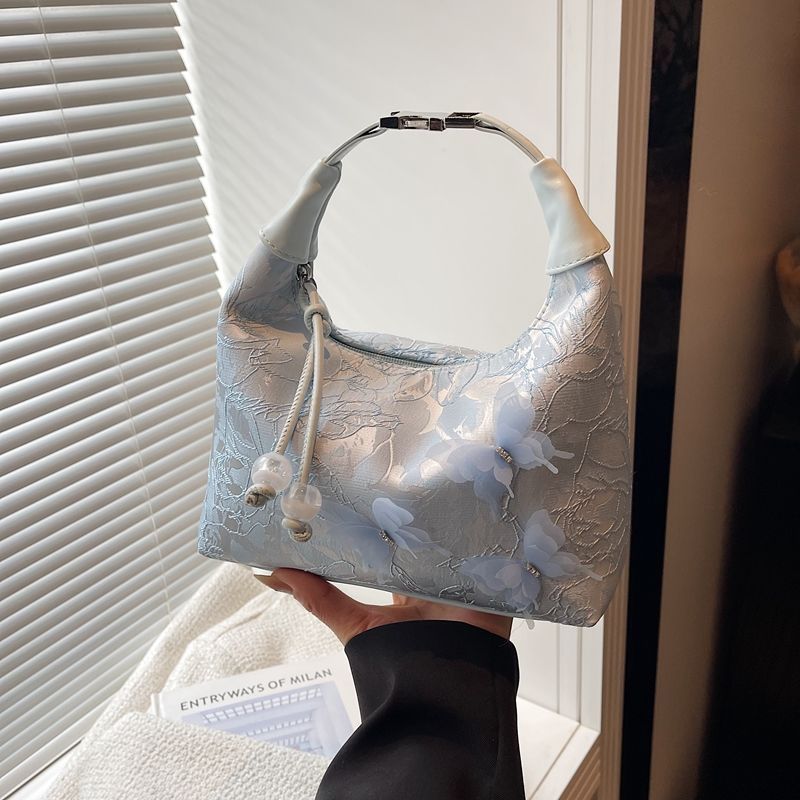 Floral Embellished Hobo Bag LoungeYard — product view 7