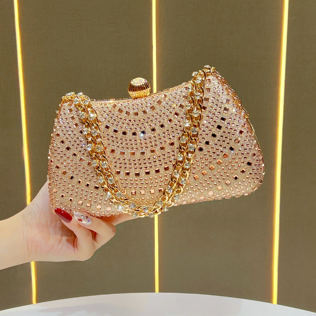 Decorative Rhinestone Handbag — product view 1