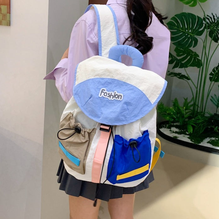 Colorful Multi-Pocket Casual Backpack LoungeYard — product view 3