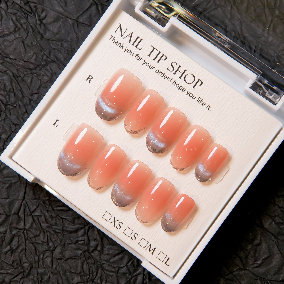 Ombre French Press-On Nail Tips — product view 3