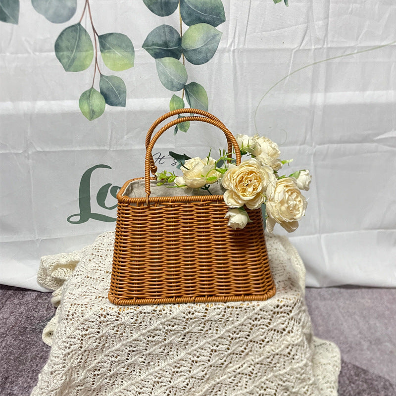 Women Handcrafted Basket Bag LoungeYard — product view 2