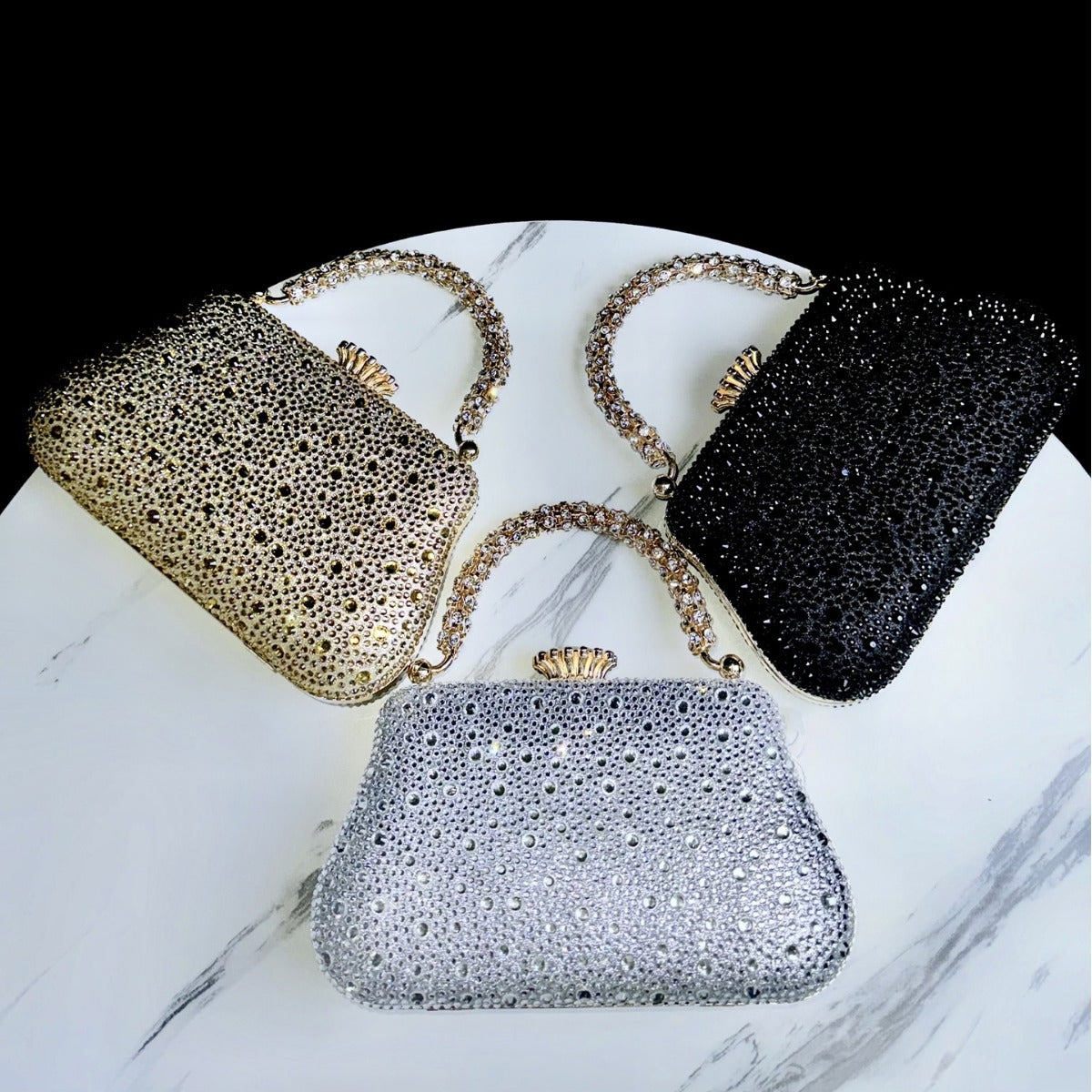 Elegant Rhinestone-Embellished Handbag — product view 4