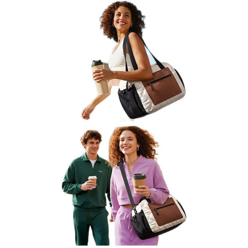 Luxurious Quilted Travel Duffel Bag LoungeYard — product view 5