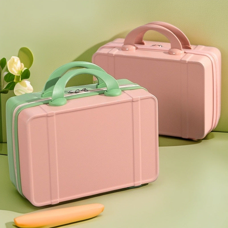 compact hard-shell cosmetic and travel vanity case with dual top handles LoungeYard — product view 3