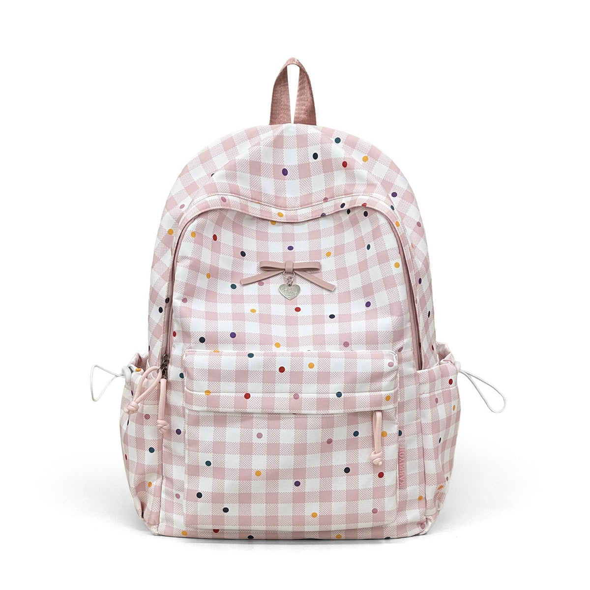 Playful Checked Pattern Backpack LoungeYard — product view 5