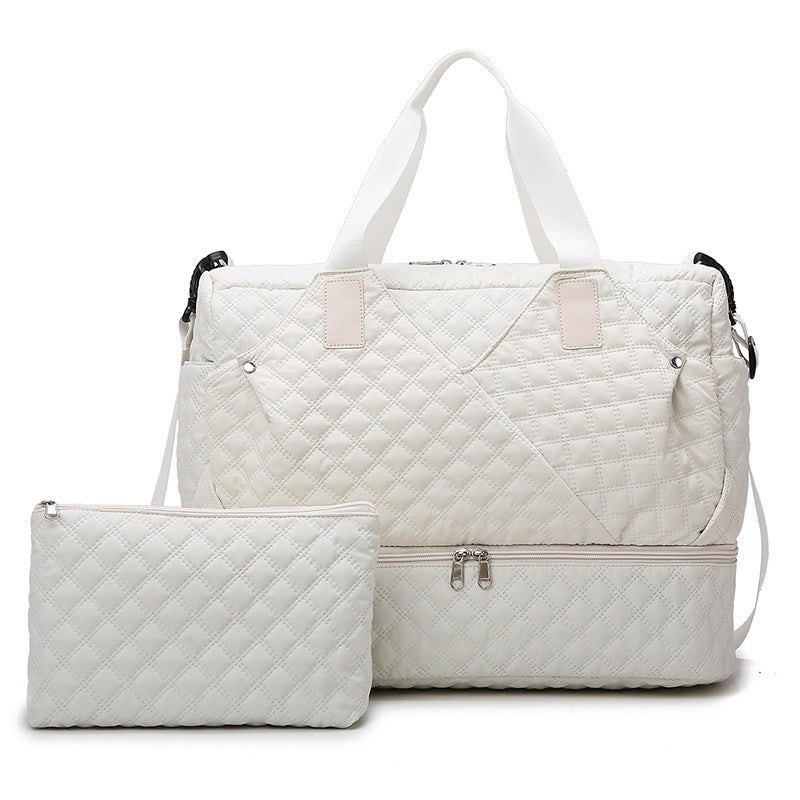 Quilted Multitasking Travel Duffle Bag LoungeYard — product view 4