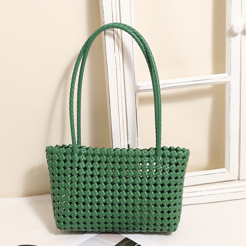 Braided Beach Bag with Practical Folding Mechanism LoungeYard — product view 7