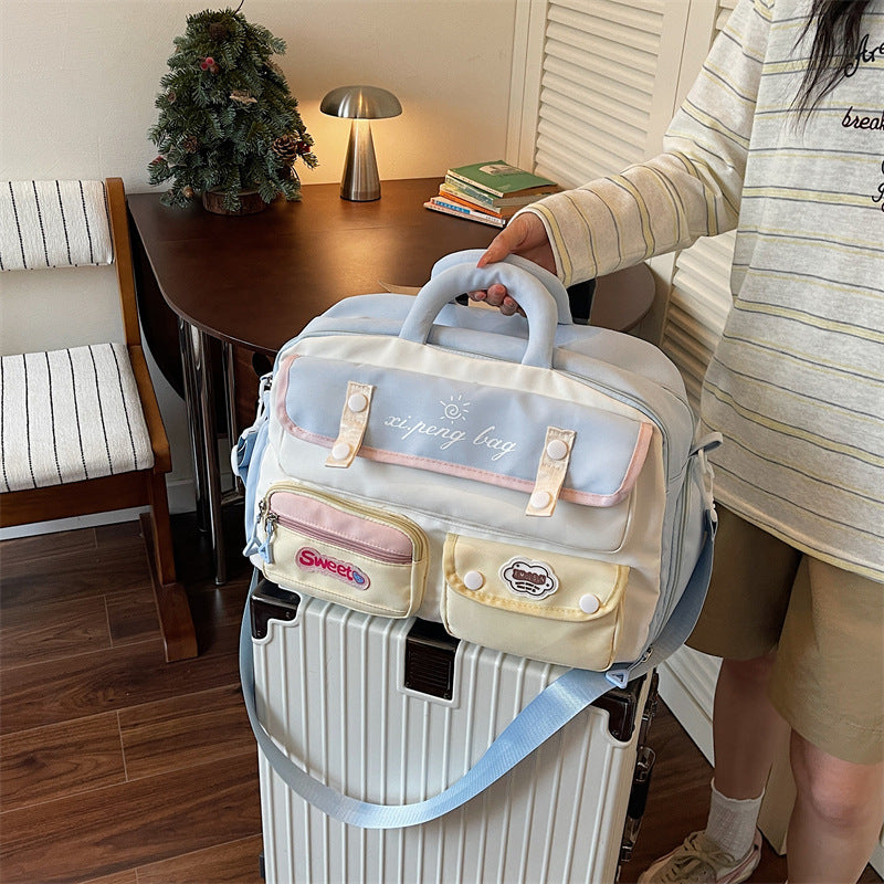 Sporty Shoulder Bag With Multifunctional Compartments LoungeYard — product view 2