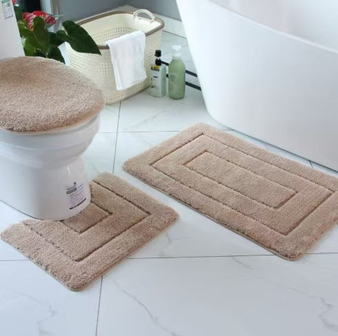 Plush Bath Mat Set Bowlift — product view 4