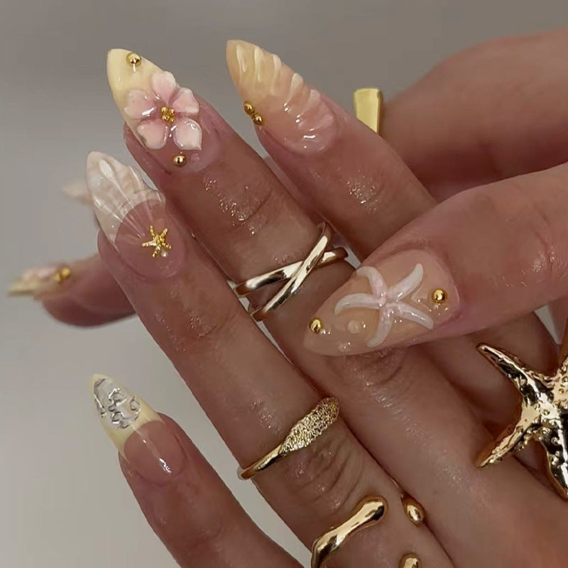 Coastal-Inspired Decorative Press-On Nails — product view 6