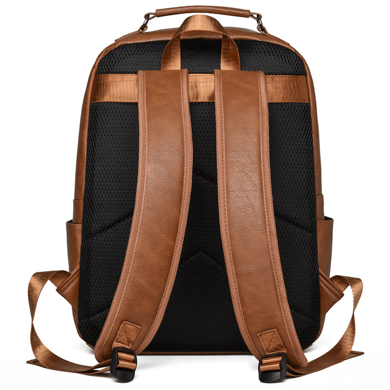 Stylish Leather Backpack LoungeYard — product view 1