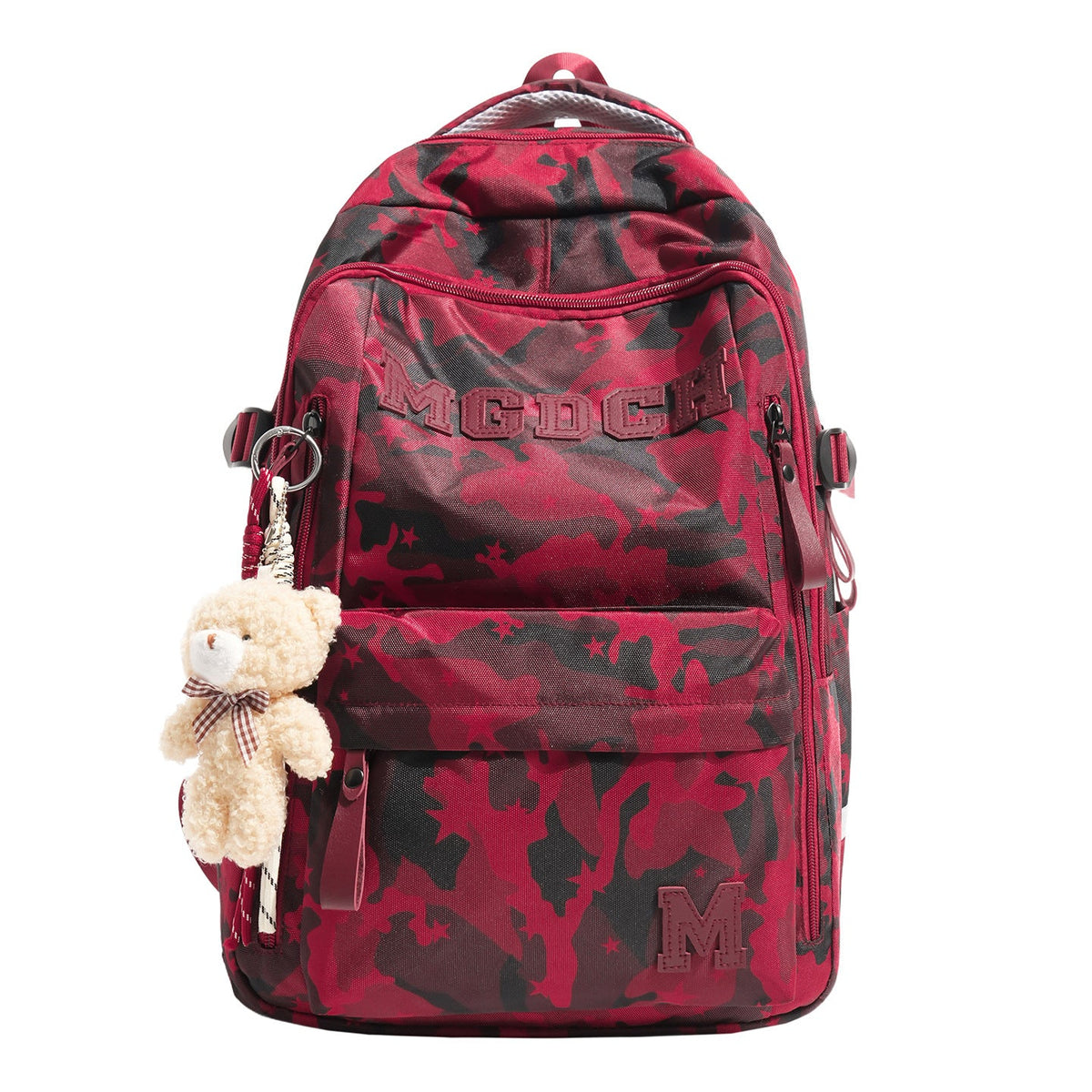 Durable Camo-Printed Day Backpack LoungeYard — product view 5