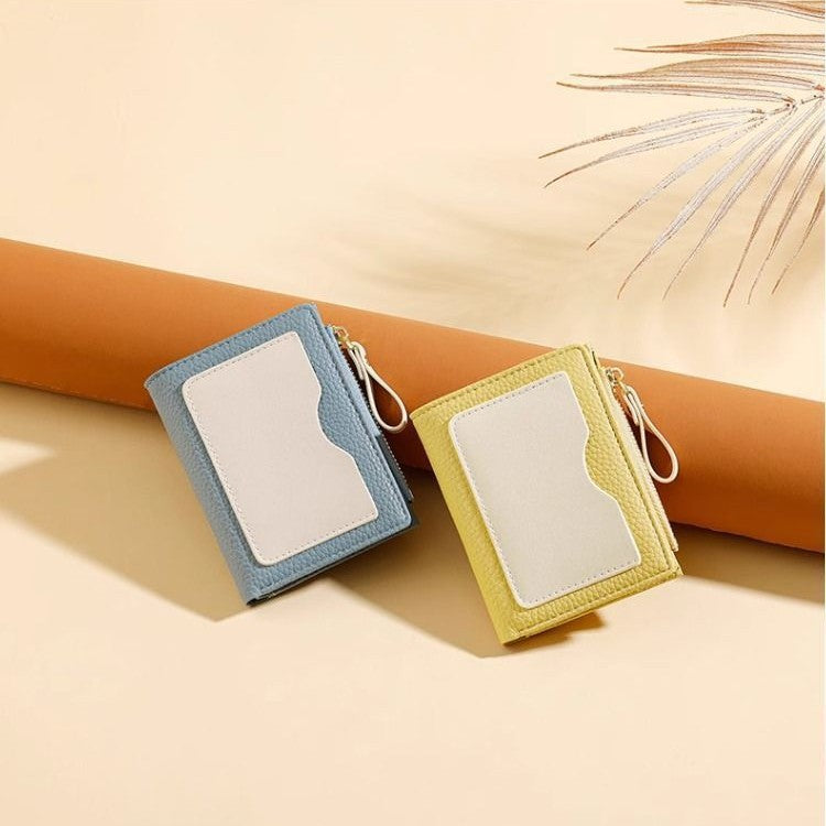 Textured Leather Zippered Card Holder LoungeYard — product view 1