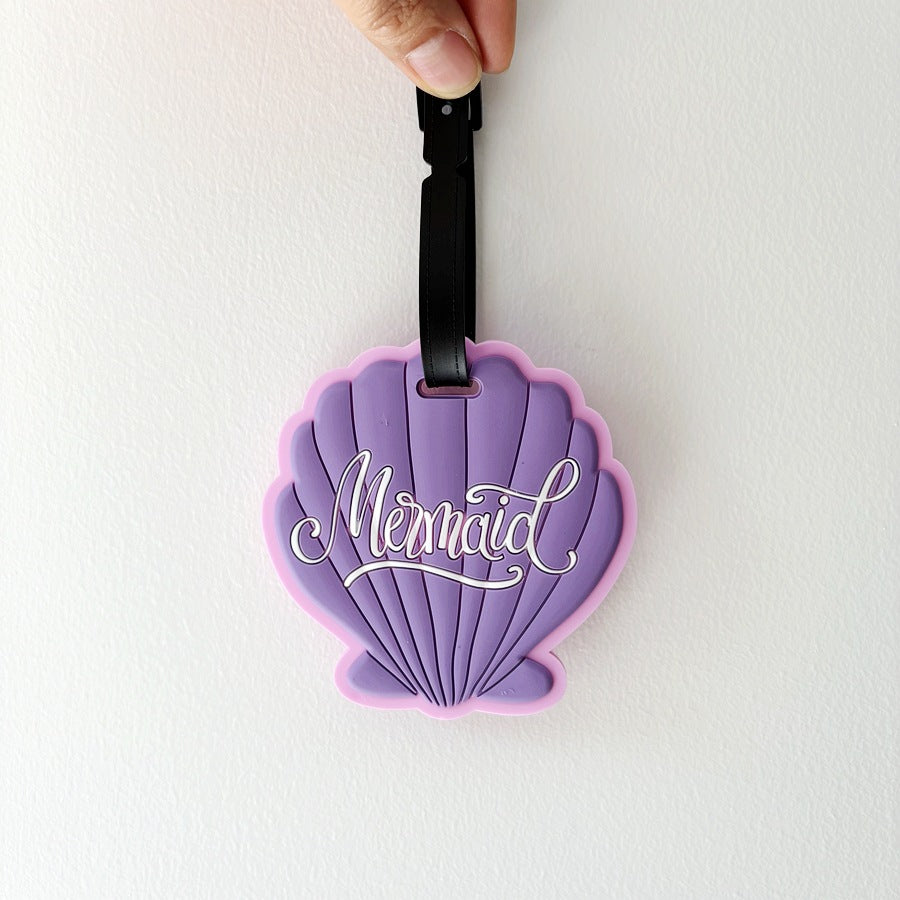 Mermaid Shell-Shaped Luggage Tag LoungeYard — product view 4
