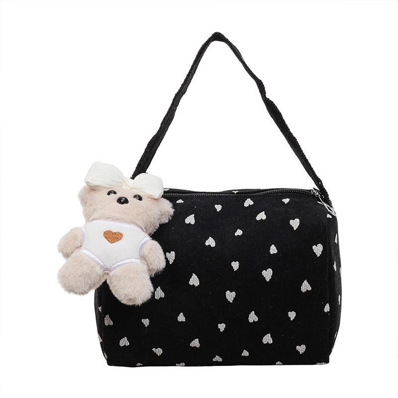 Cute Heart Pattern Handheld Bag — product view 5