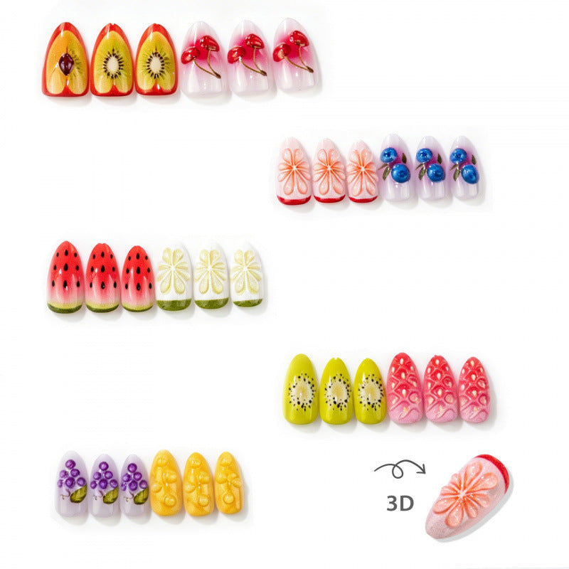 Fruit-Inspired 3D Press-On Nail Set — product view 3